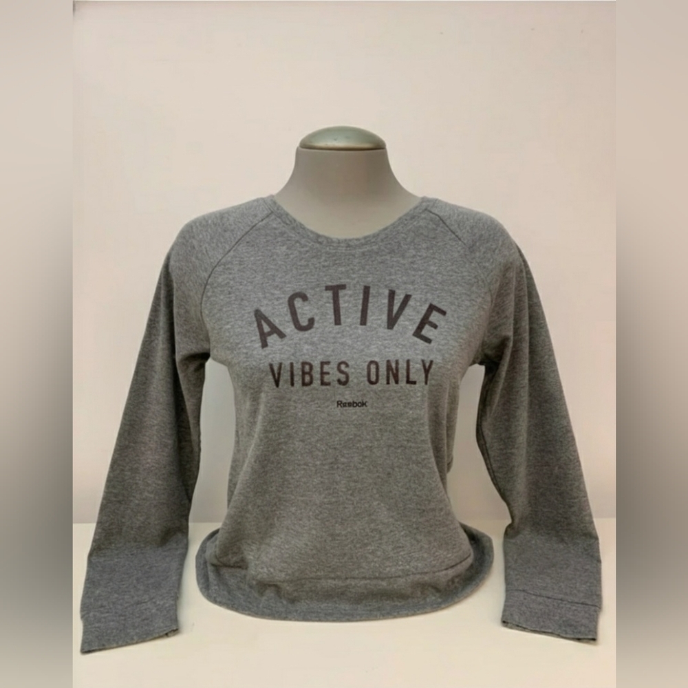 Reebok Gray Women's Active Vibes Only Top
